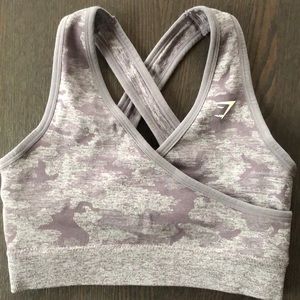 Gymshark camo seamless bra